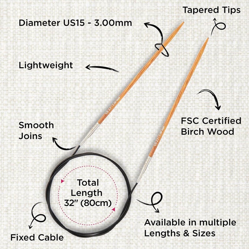 Knit Pro Dreamz Fixed Circular Needles 32" (80cm) | US Size 2.5 (3mm) - Image 3